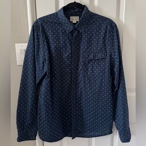 Converse Dark Blue Patterned Button Down Shirt